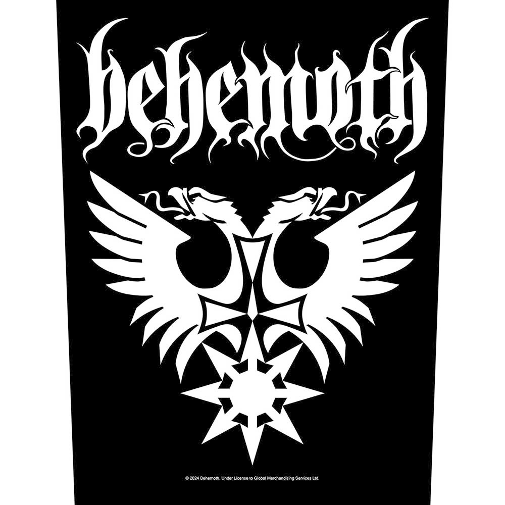 Behemoth - Eagle Rugpatch - Zwart/Wit